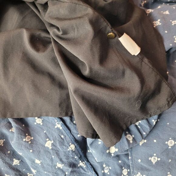 Madewell Womens Silk Medallion Dot Maxi Dress Blue Sz 4 Tiered Flowy Modest - Picture 12 of 15